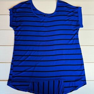 Blue Striped Women's Top